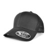 Trucker Mesh Cotton Twill Snapbacks Black